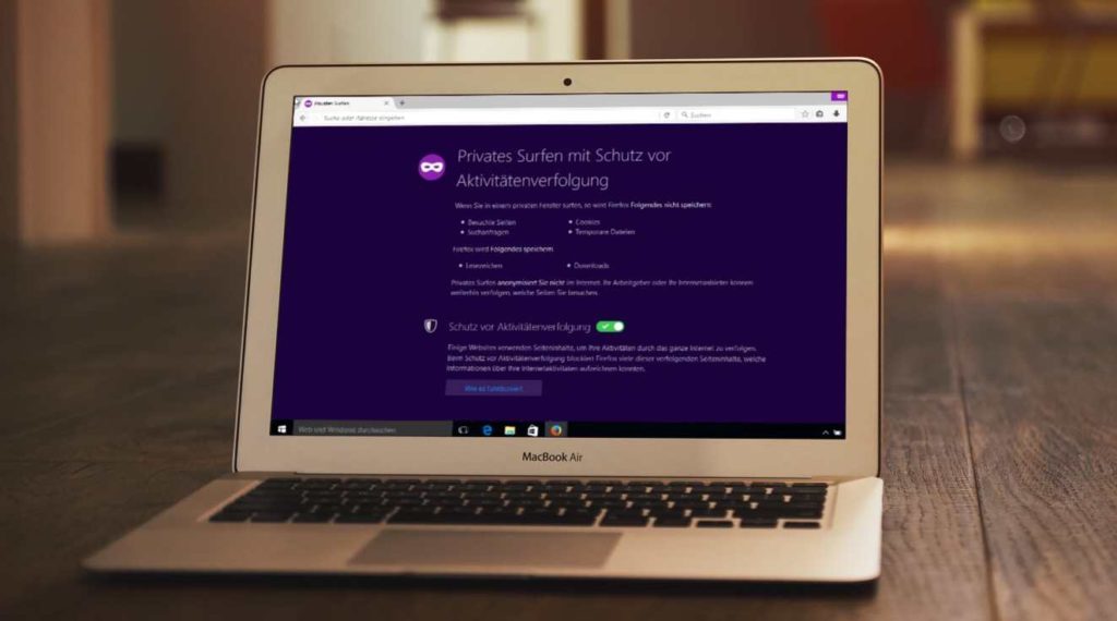 Browser privaten Surfmodus in Chrome, Firefox, Safari und