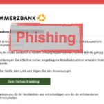 Commerzbank: Phishing-Nachricht