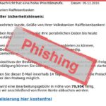 Phishing-E-Mail Volksbank Raiffeisenbank Spardabank