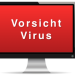 Vorsicht Virus Warnung