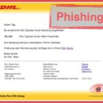 DHL Paket Phishing E-Mail