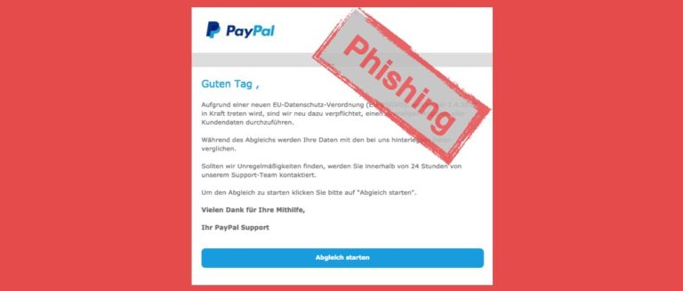 Phishing-Warnung PayPal: Gefälschte E-Mail Führt Sie Zu Falscher Login ...