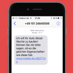 mobile.de SMS Phishing Betrug