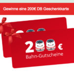 Gewinnspiel 200 Euro Bahn-Gutschein