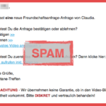 E-Mail Spam Freundschaftsanfrage