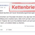 Facebook-Kettenbrief Veranstaltungs-Link