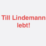 Was ist dran Nachrichten Tod Till Lindemann Rammstein