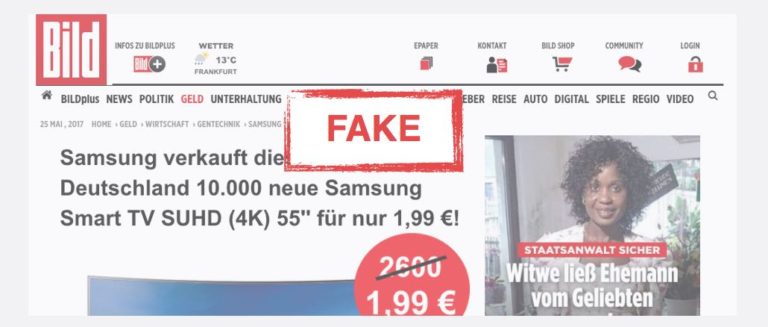 Bild F Lschung Samsung Smart Tv Suhd K F R Euro Ist Betrug Gewinnspiel