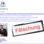 Spam E-Mail im Namen von Interpol