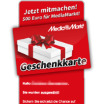 E-Mail Werbung Gewinnspiel 500 Euro Media Markt Gutschein