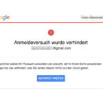 Google E-Mail Kritische Sicherheitswarnung ist echt