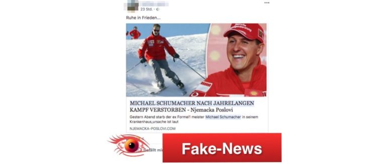 Michael Schumacher gestorben - Fake-News oder echt?