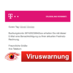 2018-11-13 Telekom E-Mail Virus Rechnung November 2018