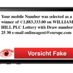 2018-08-20 SMS Gewinn William Hill Plc Lotterie