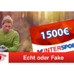 2018-12-05 Intersport 1500 Euro Geschenkkarte Spam-Mail