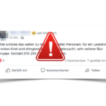 WhatsApp Facebook Kind Leukämie Aufruf Spender gesucht