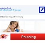 2019-01-11 Deutsche Bank Fake-Mail Spam Informationen zu Ihrem Bankkonto