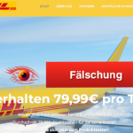 Fakeseite DHL Produkttest