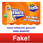 2019-02-07 Fanta Influencer gesucht Gewinnspiel WhatsApp Kettenbrief