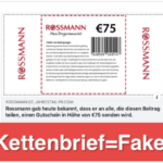 Facebook Rossmann Gutschein 75 Euro_Logo