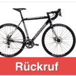 Rückruf Cannondale CAADX Cyclocross-Bike