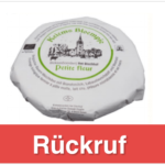 Rückruf Käse Petite Fleur