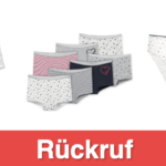 Tchibo Rückruf Pantys Slips