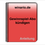 winario-de Anleitung Abo kündigen